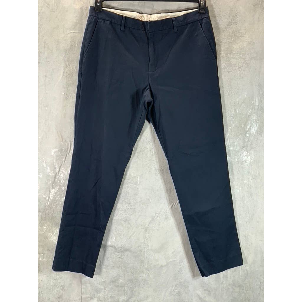 J.CREW Men's Navy Bowery Slim-Fit Chino Pants SZ 34X30