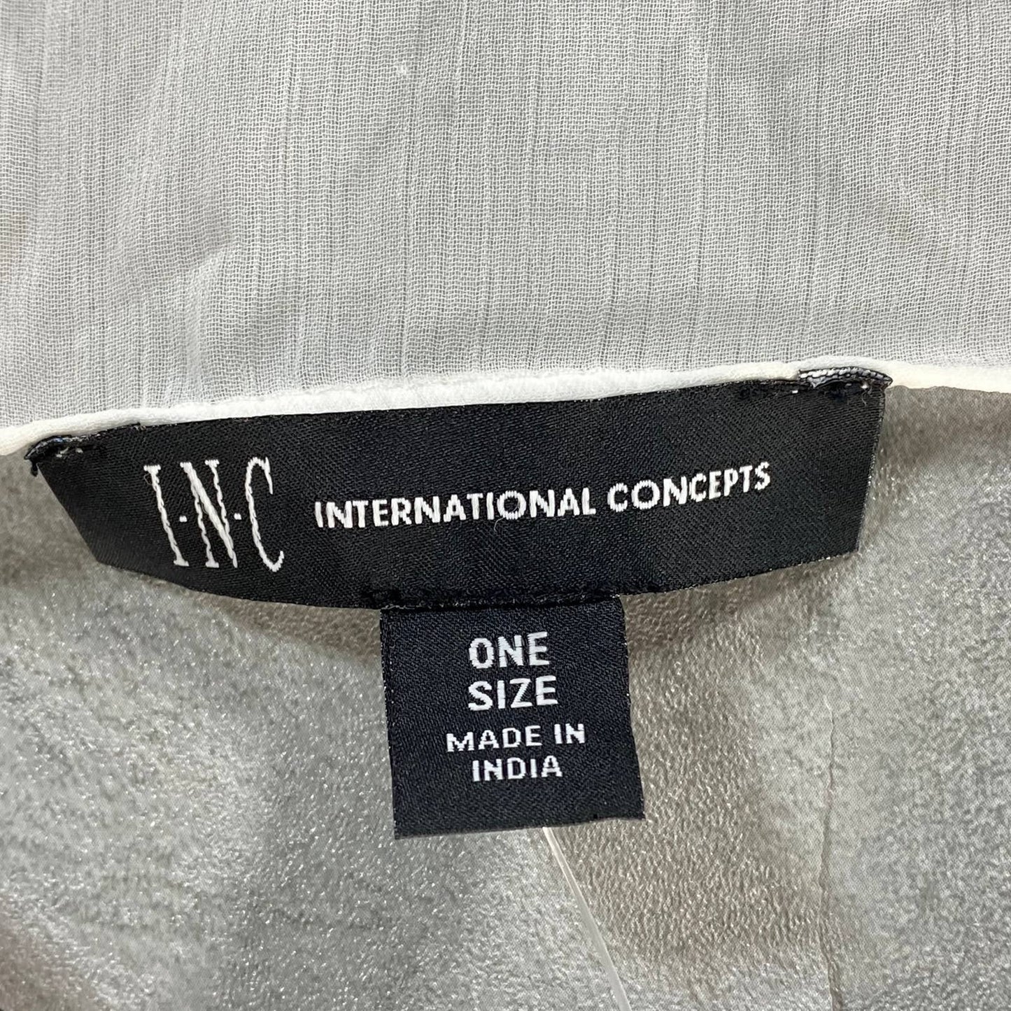 INC INTERNATIONAL CONCEPTS Women's White Open-Front Fringe Kimono Coverup SZ OS
