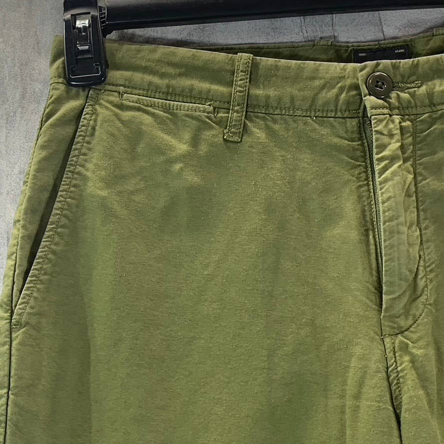 J.CREW Men's Green Straight-Leg Cotton Chino Pants SZ 32X30