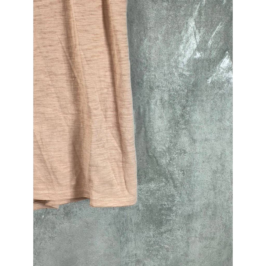 VINCE. Men's Peach Classic Slub Short-Sleeve Polo Shirt SZ M