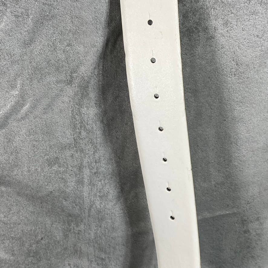 INC INTERNATIONAL CONCEPTS Women's White Double-Circle Bamboo-Buckle Belt SZ M