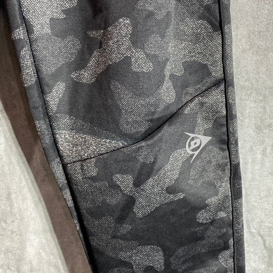 DUNLOP SPORT Men's Dark Grey Camo Pull-On Jogger Sweatpants SZ S