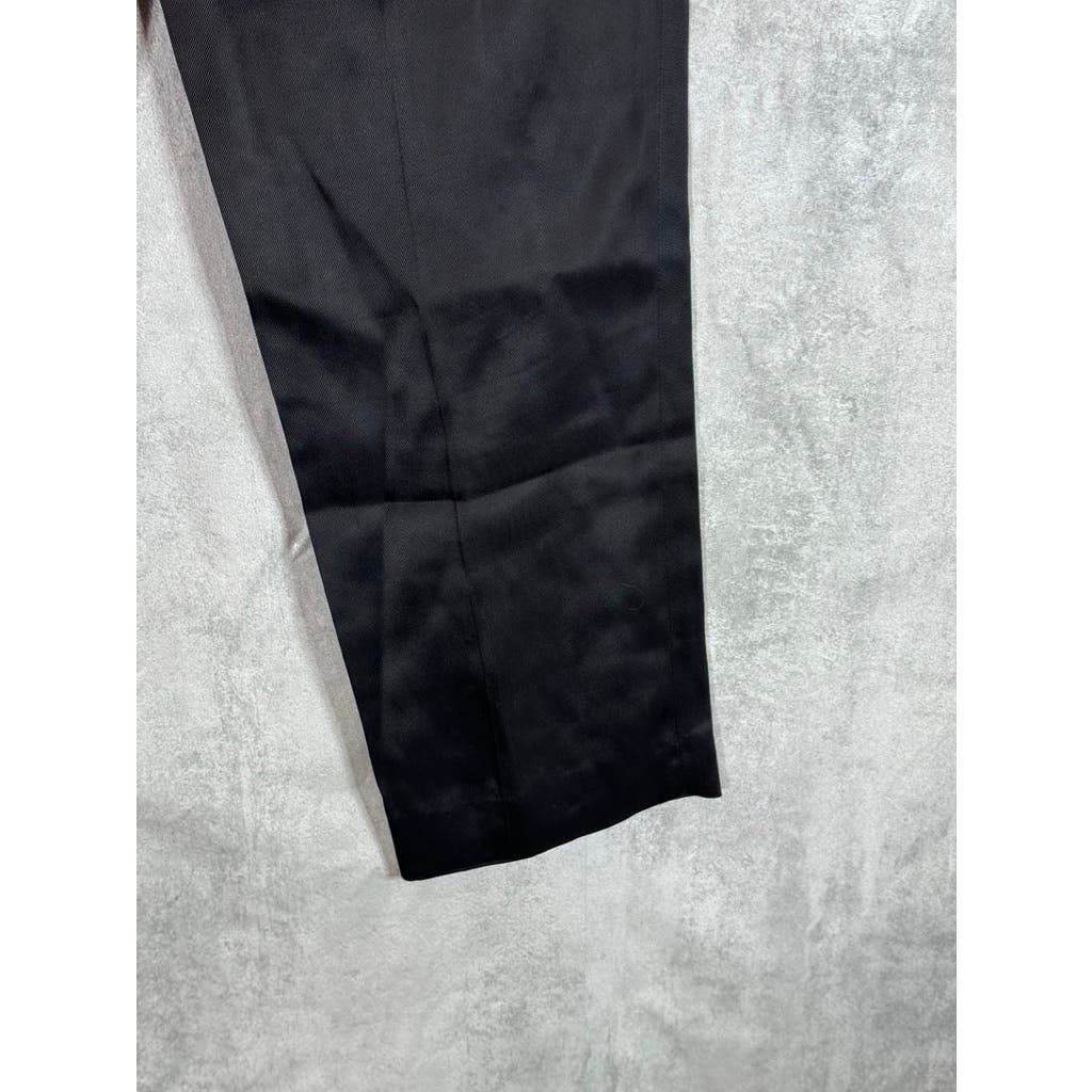 TRUSSARDI Women's Black Solid Tapered Trousers SZ 40 IT US 26/27