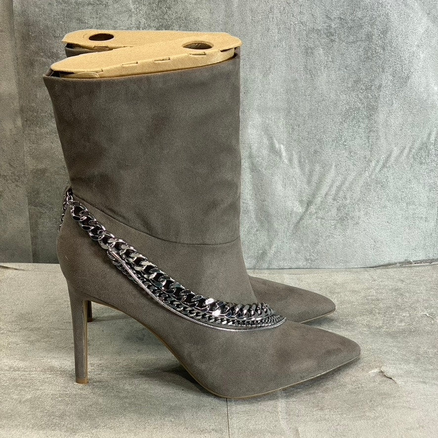 INC INTERNATIONAL CONCEPTS Women's Taupe Micro Reanna Pointed-Toe Stiletto READ