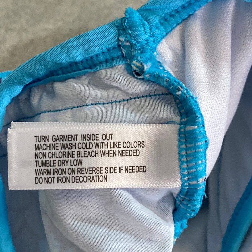 KOALA KIDS Infant Blue Scale Print Mermaid One-Piece Pull-On Swimsuit SZ 9-12M