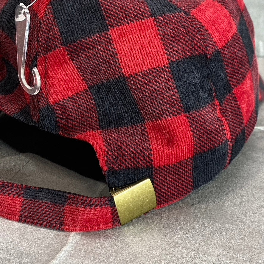 FRANCESCA'S Women's Red Angelina Buffalo Plaid Baseball Hat SZ OS