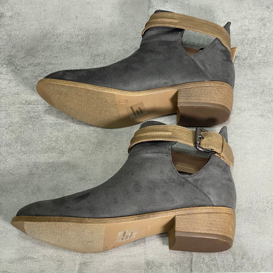 JOURNEE COLLECTION Gray Mavrik Bootie SZ 7.5