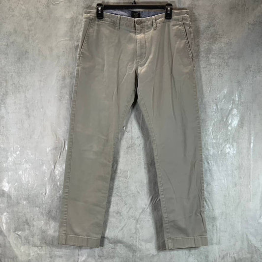 J.CREW Men's Grey 484 Stretch Slim-Fit Chino Pants SZ 33X30