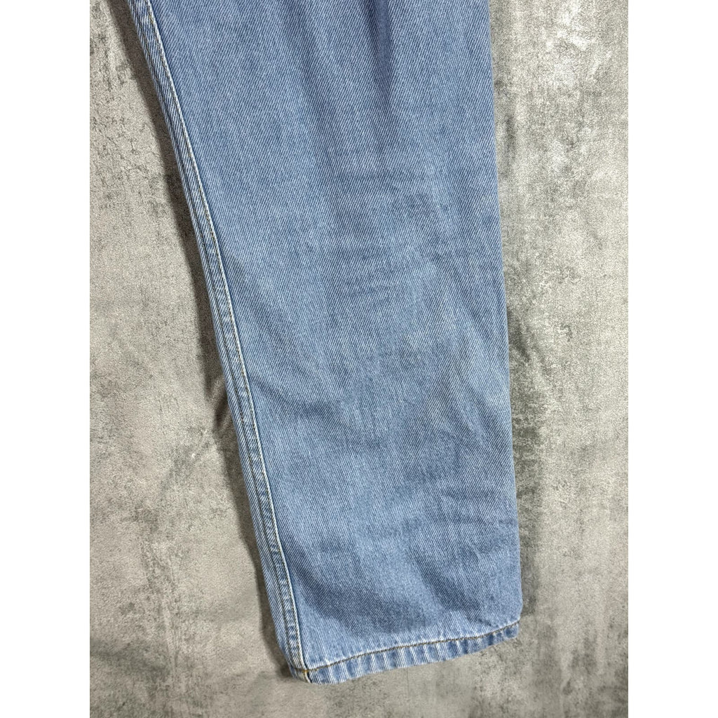 MAISON LABICHE Paris Women's Light Blue Straight Leg Denim Jeans SZ 28