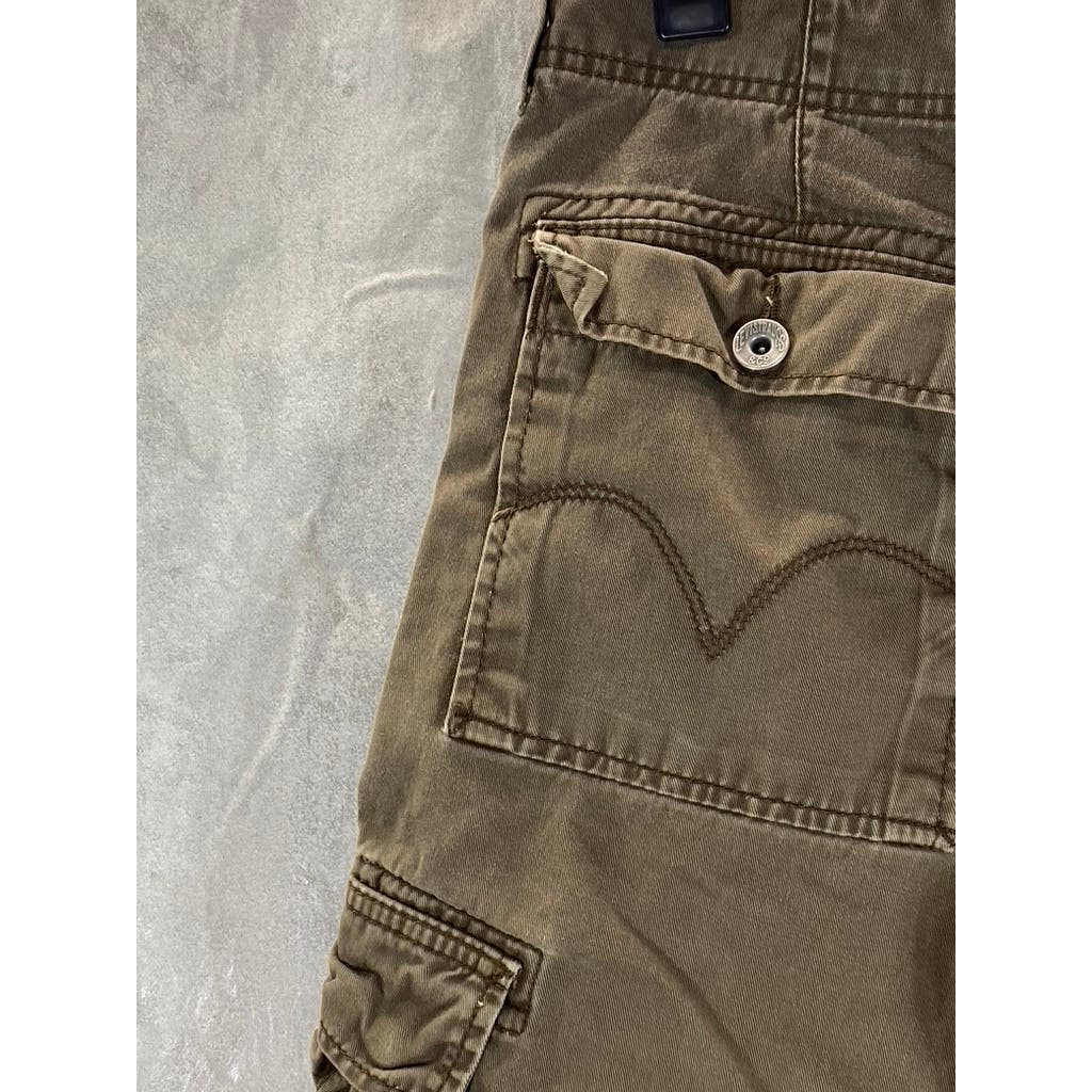 LEVI'S The Original Jeans Men's Brown Red Label Cargo Shorts SZ 34