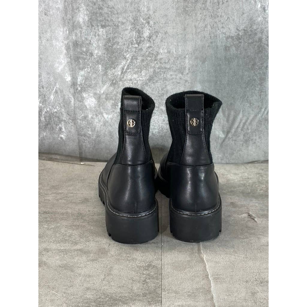 GIANI BERNINI Women's Black Maxxine Memory Foam Pull-On Ankle Boots SZ 7.5