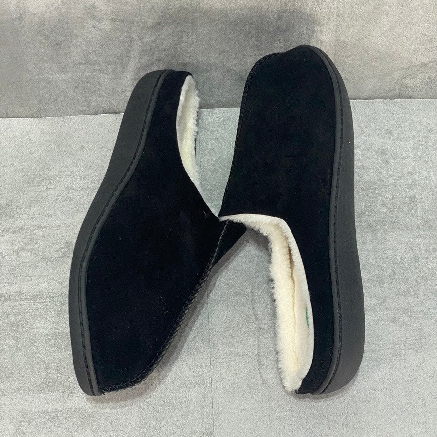 MIO MARINO Men's Black Cuddles Memory Foam Slippers SZ 11-12