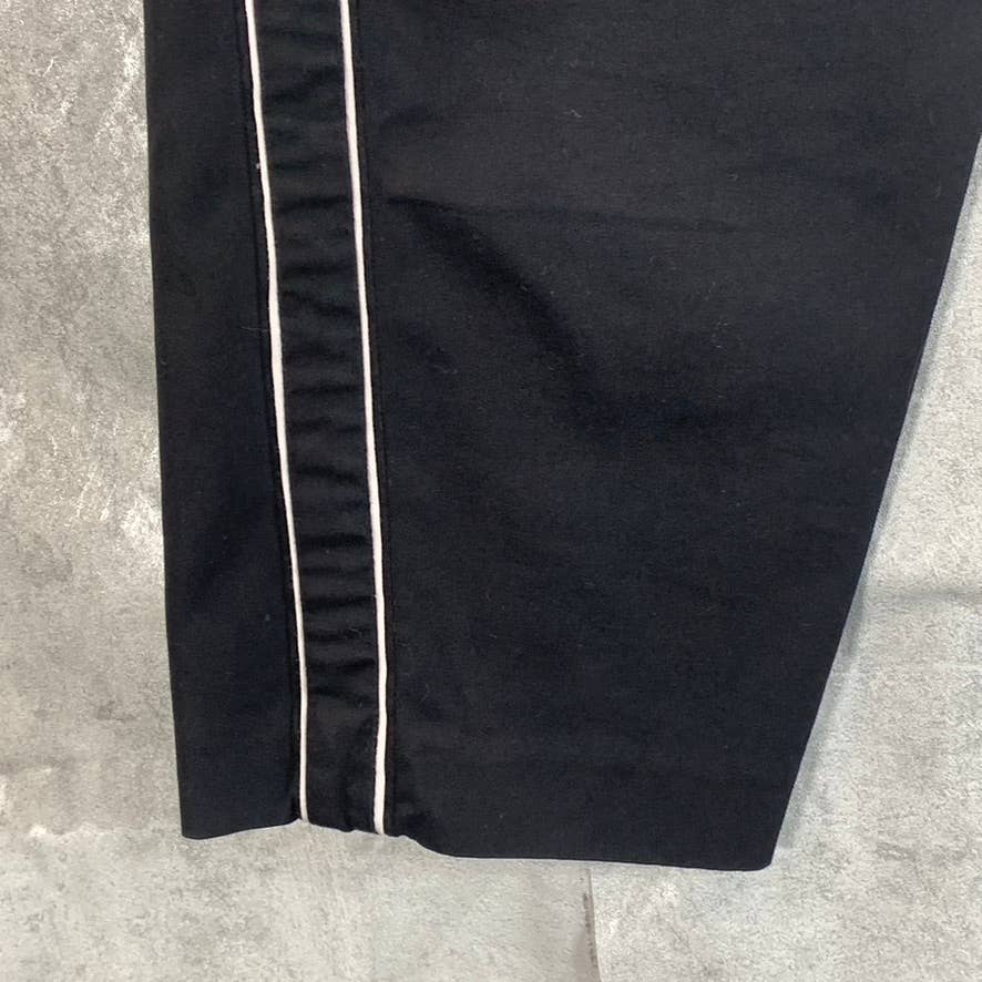 BOSS HUGO BOSS Men's Black Striped Tapered-Fit Stretch Pull-On Track Pants SZ XL