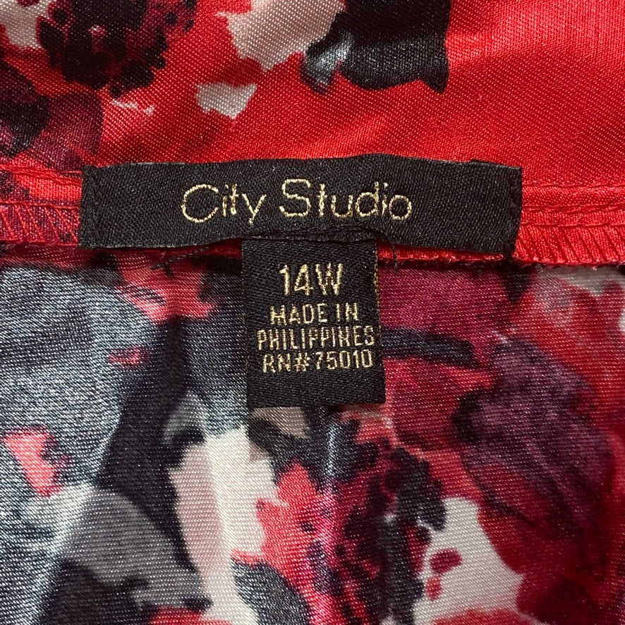 CITY STUDIO Plus Size Floral Maxi Skirt SZ 14W