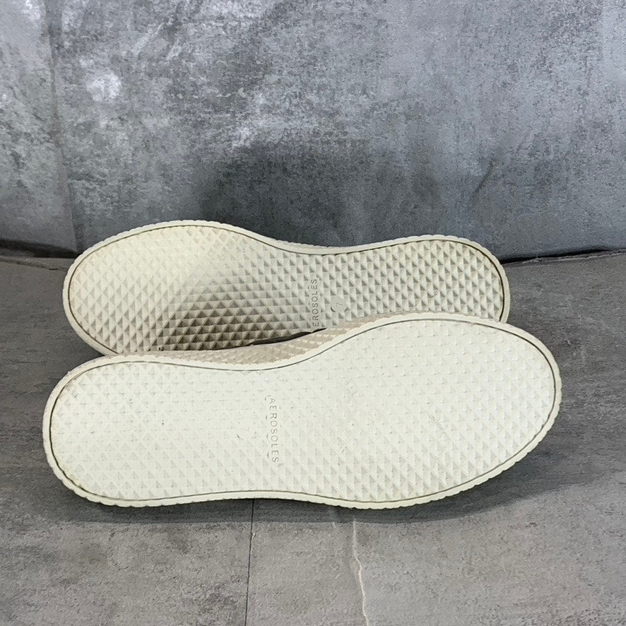 AEROSOLES Women's Dark Grey Ella Quilted Round-Toe Slip-On Sneakers SZ 7