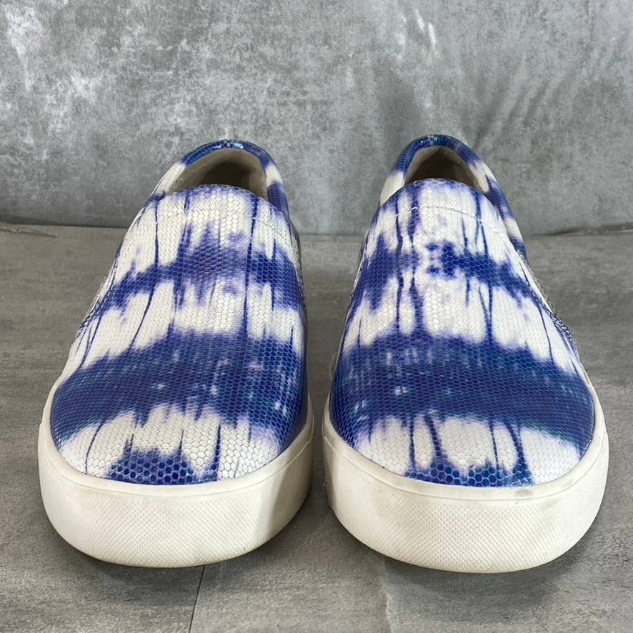 NATURALIZER Women's Blue Tie-Dye Aileen Round-Toe Slip-On Sneakers SZ 10
