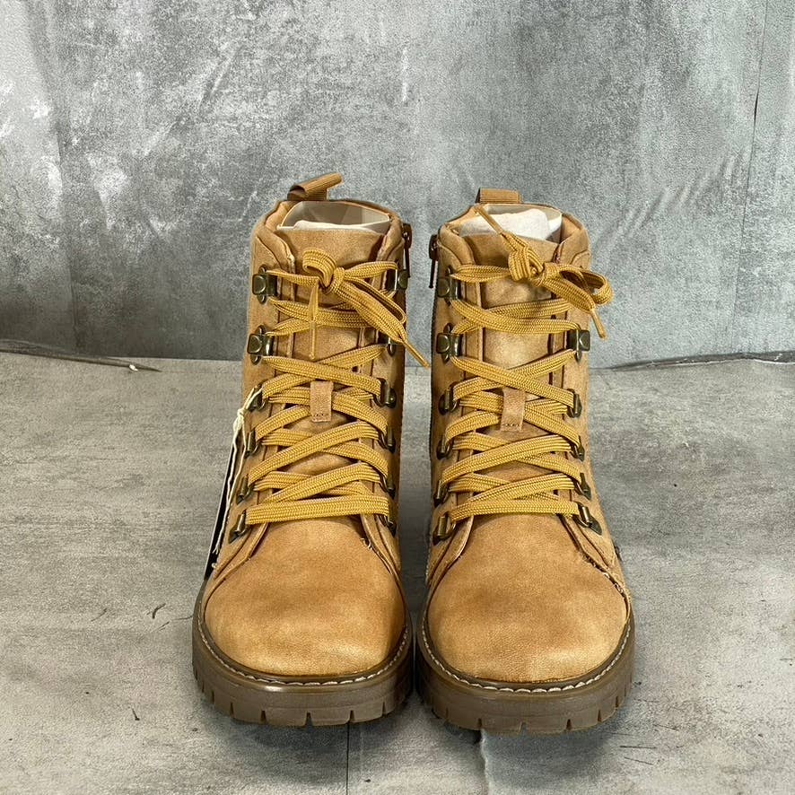 CLIFFS By White Mountain Women's Wheat/Fabric Maximal Lace-Up Boots SZ 8.5