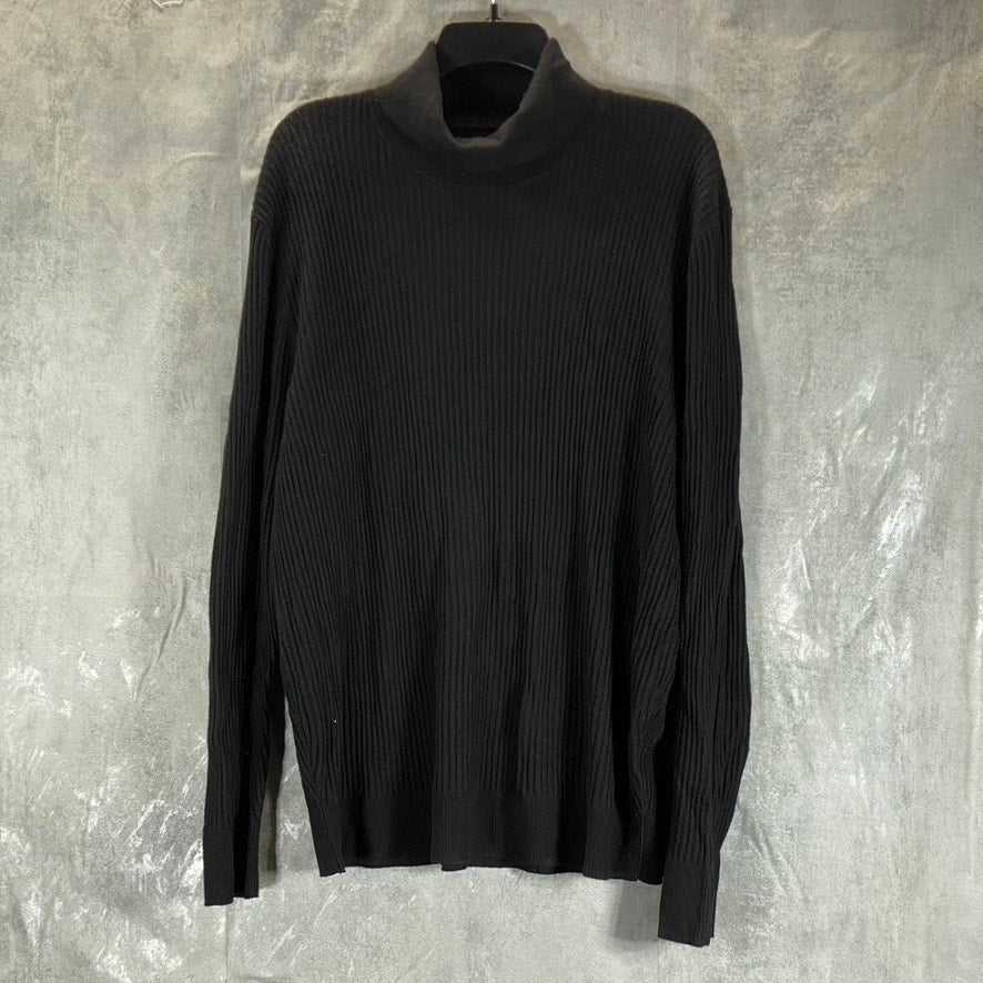 INC INTERNATIONAL CONCEPTS Men's Deep Black Ascher Rollneck Sweater SZ XL