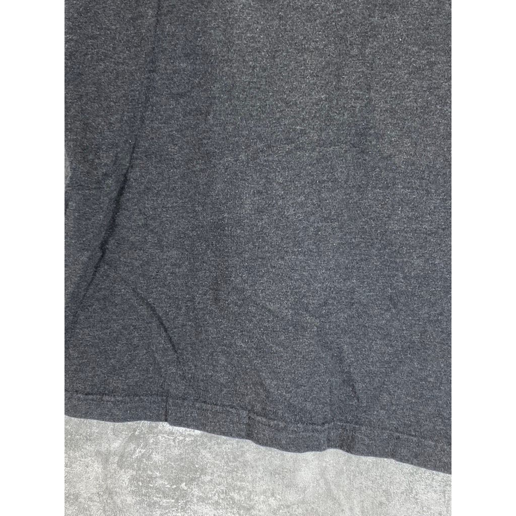 LANDS' END Men's Charcoal Super-T Crewneck Short Sleeve T-Shirt SZ S