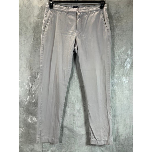 J.CREW Men's Light Gray The Sutton Straight-Leg Chino Pants SZ 33X32