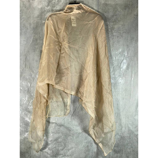 INC INTERNATIONAL CONCEPTS Women's Camel Sheer Solid Party Wrap SZ OS