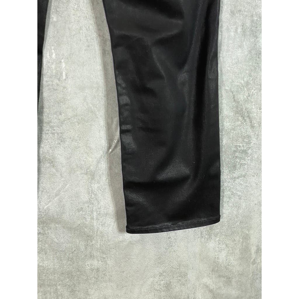 J BRAND Women's Stellar Black Solid Alma High-Rise Straight Jeans SZ 29