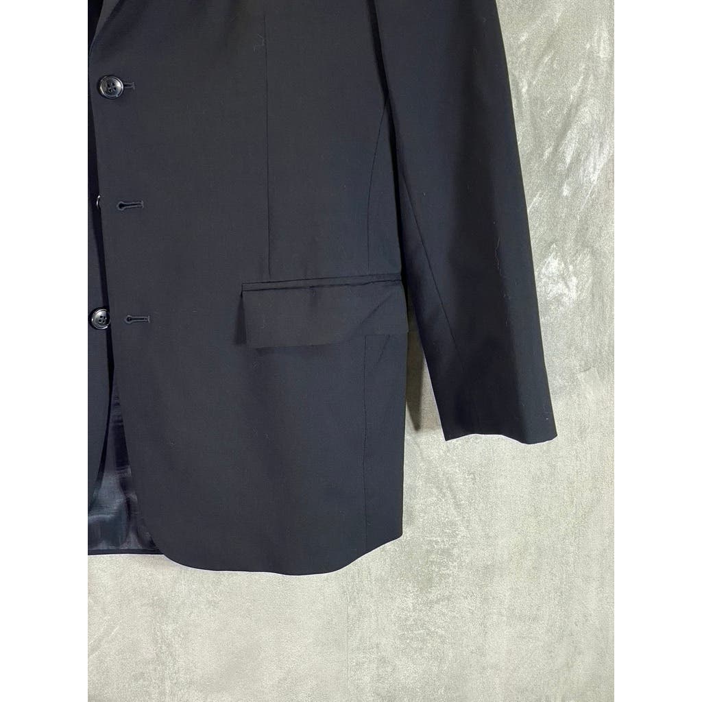 BROOKS BROTHERS Boy's Black Brooksease Three-Button Wool Blazer SZ 20