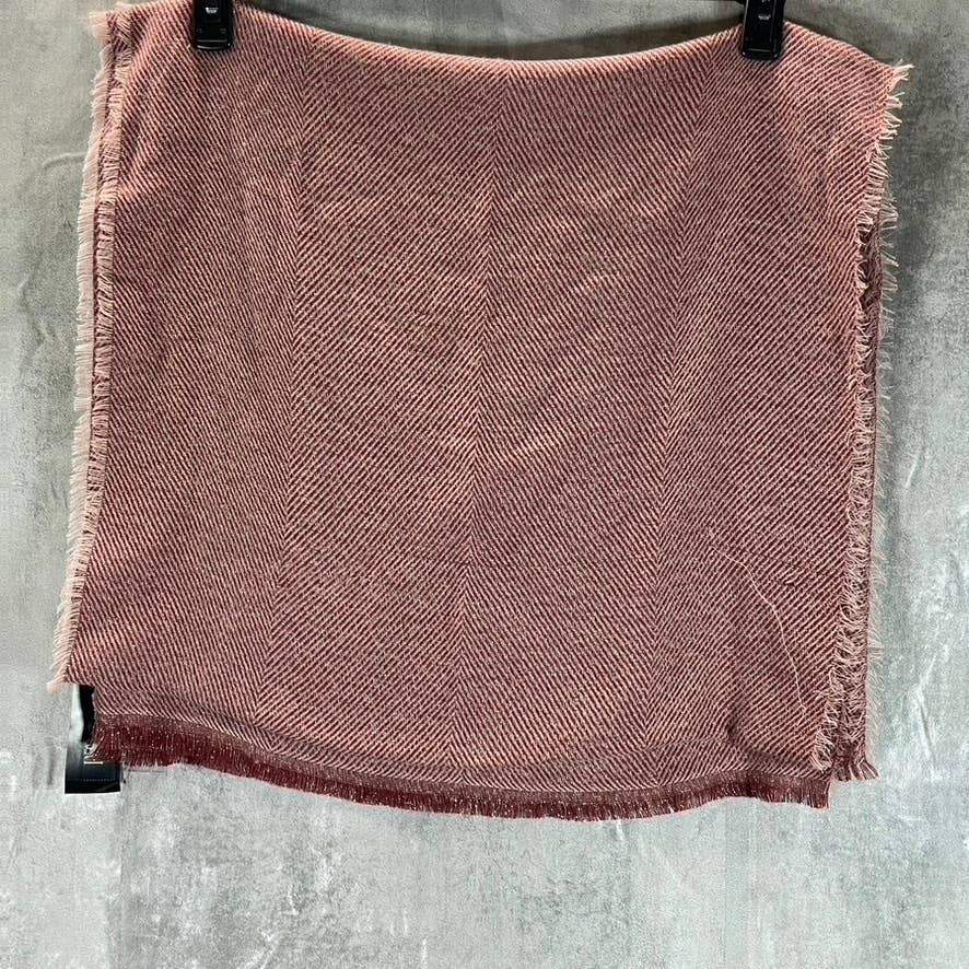 INC INTERNATIONAL CONCEPTS Women's Wine Two-Tone Shine Scarf SZ OS