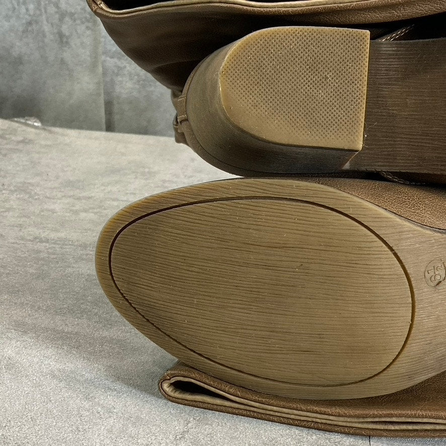 JOURNEE COLLECTION Women's Taupe Late Knee-High Block-Heel Boots SZ 6.5