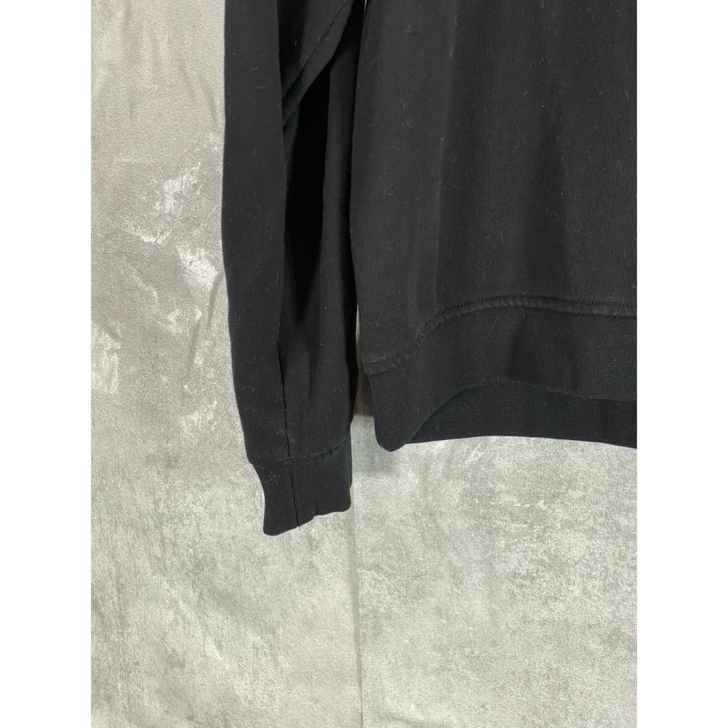 A|X ARMANI EXCHANGE Women's Black Striped Crewneck Pullover Sweatshirt SZ XL