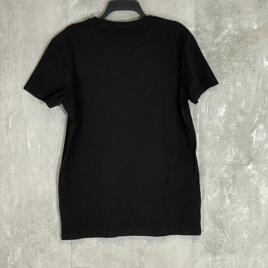 LINDBERGH Solid Black Crewneck Short-Sleeve T-Shirt SZ XL