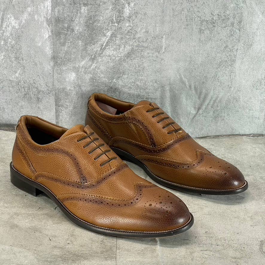 THOMAS & VINE Men's Cognac Garland Tru Comfort Foam Oxford Dress Shoes SZ 13
