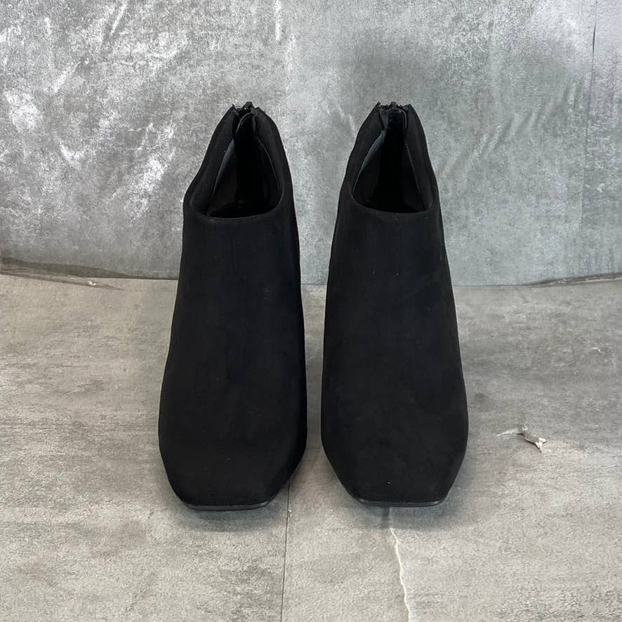 ALFANI Step N' Flex Women's Black Micro Brittnee Square-Toe Booties SZ 6