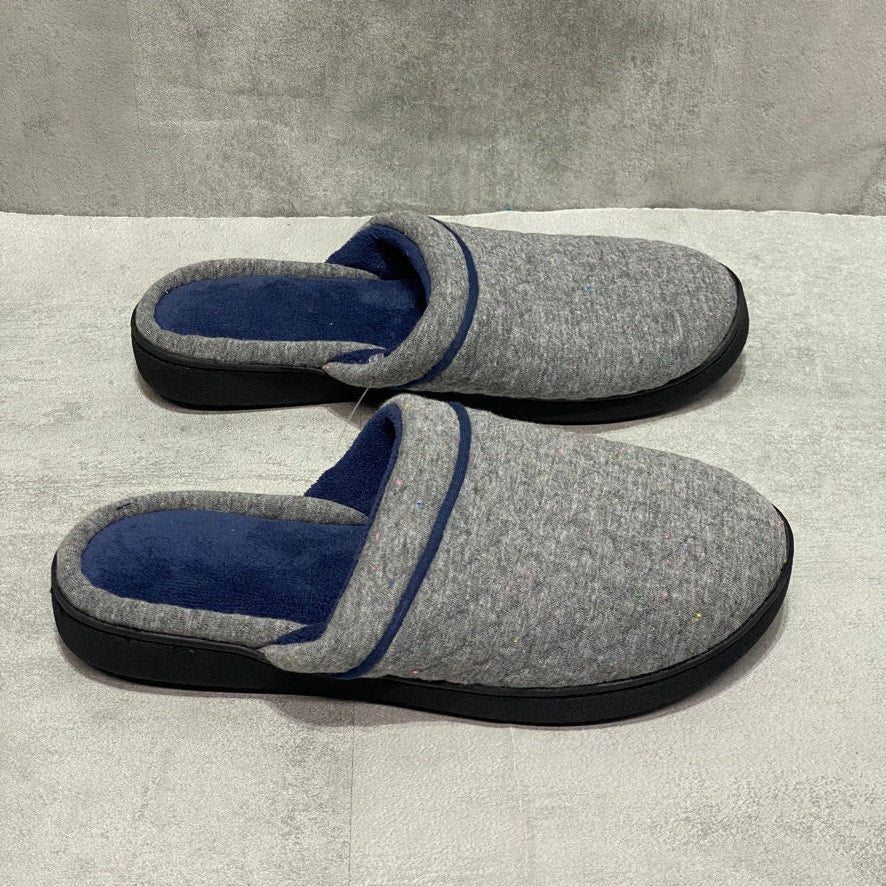 ISOTONER Signature Heather Gray Memory Foam Quilted Jersey Deena Clog Slippers SZ S(7.5-8)