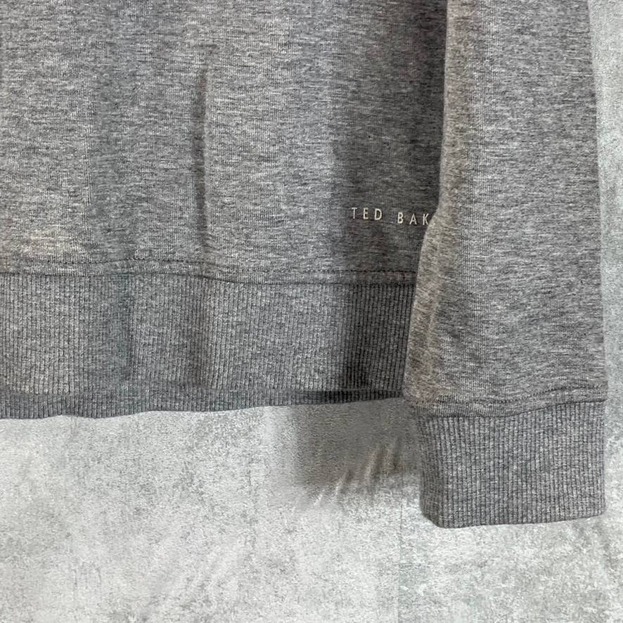 TED BAKER London Men's Grey Half-Zip Pullover Sweater SZ 2(S)