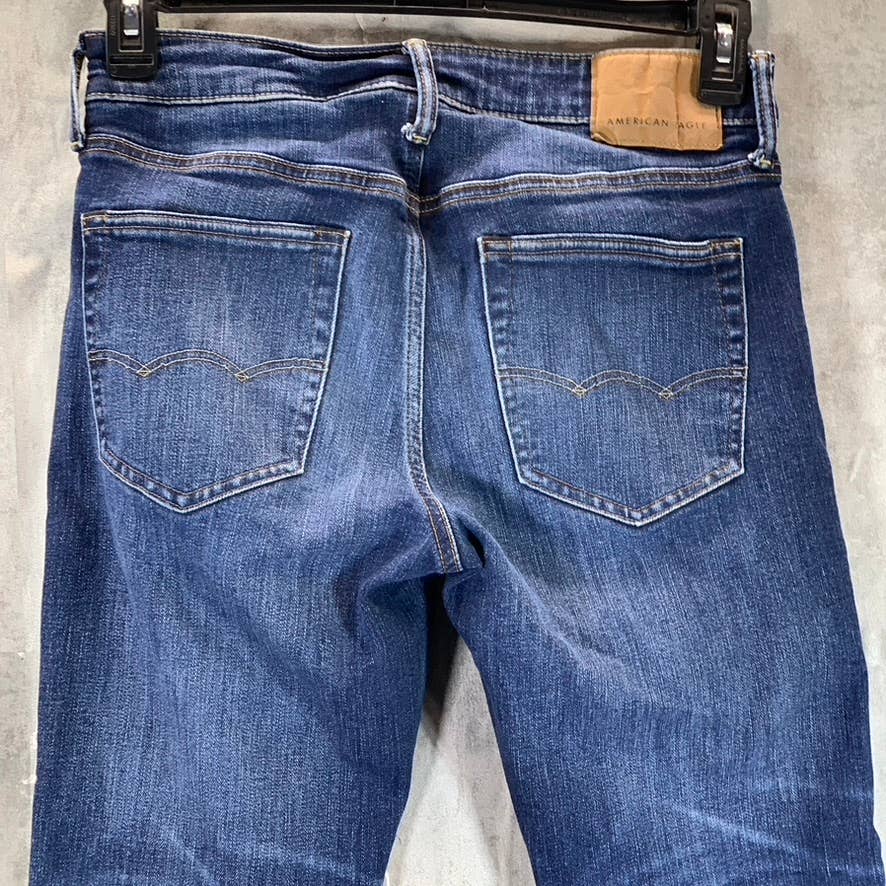 AMERICAN EAGLE OUTFITTERS Men's Deeply Cobalt AirFlex Slim Jeans SZ 30X30