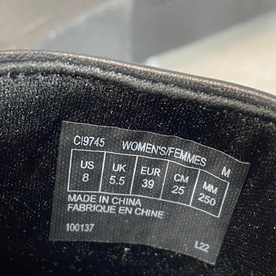 ROCKPORT Women's Black Leather Vicky Belt Side-Zip Ankle Boots SZ 8