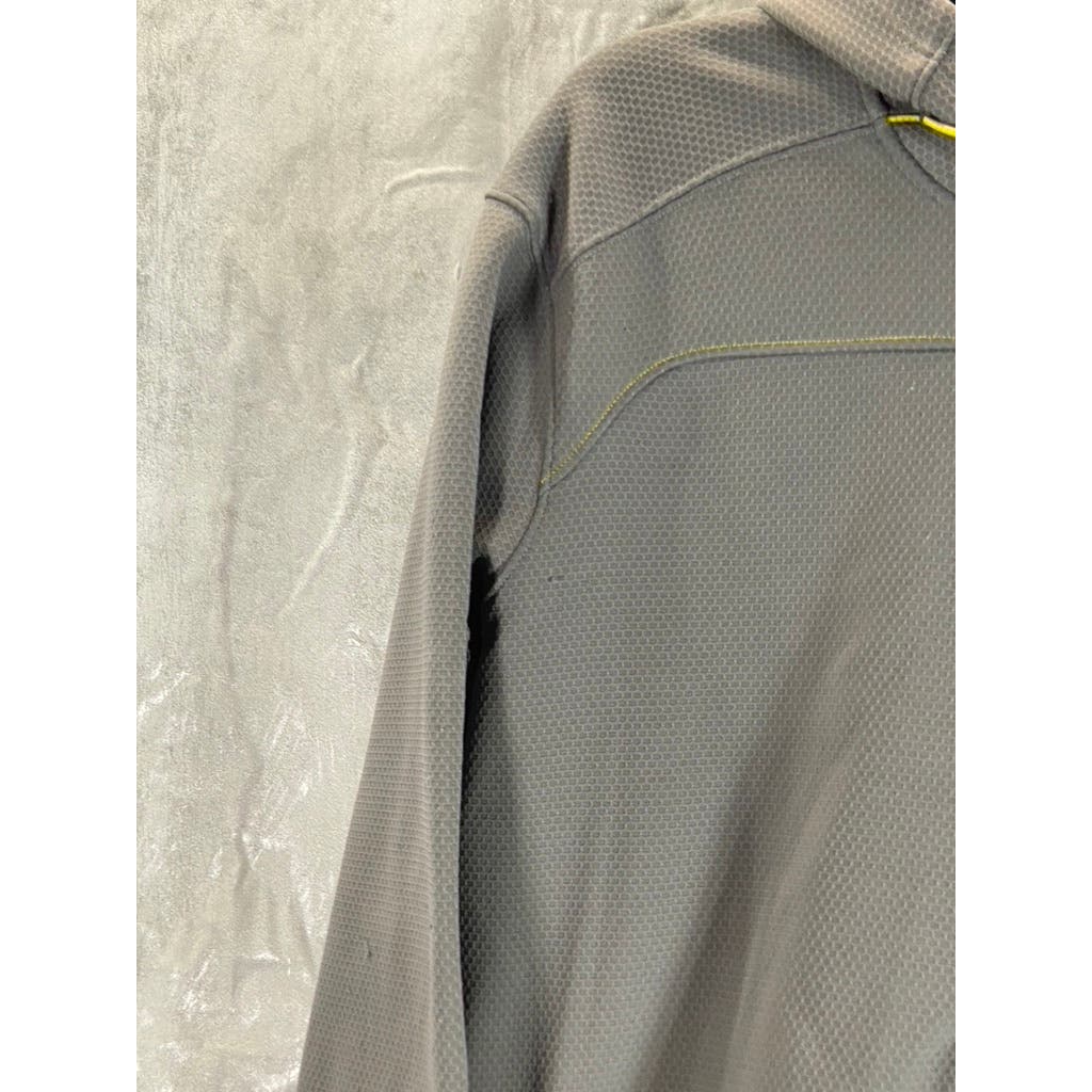 EDDIE BAUER Men's Gray Free Heat Motion Hooded Full-Zip Jacket SZ 2XL