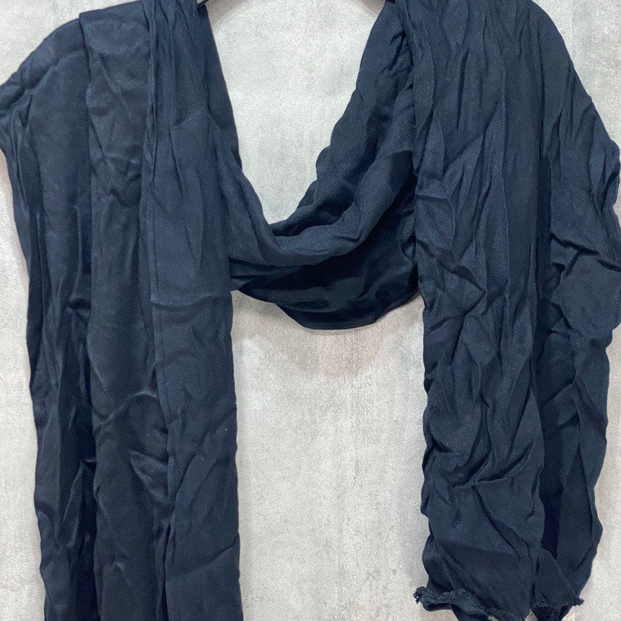 INC INTERNATIONAL CONCEPTS Black Wrap & Scarf OS