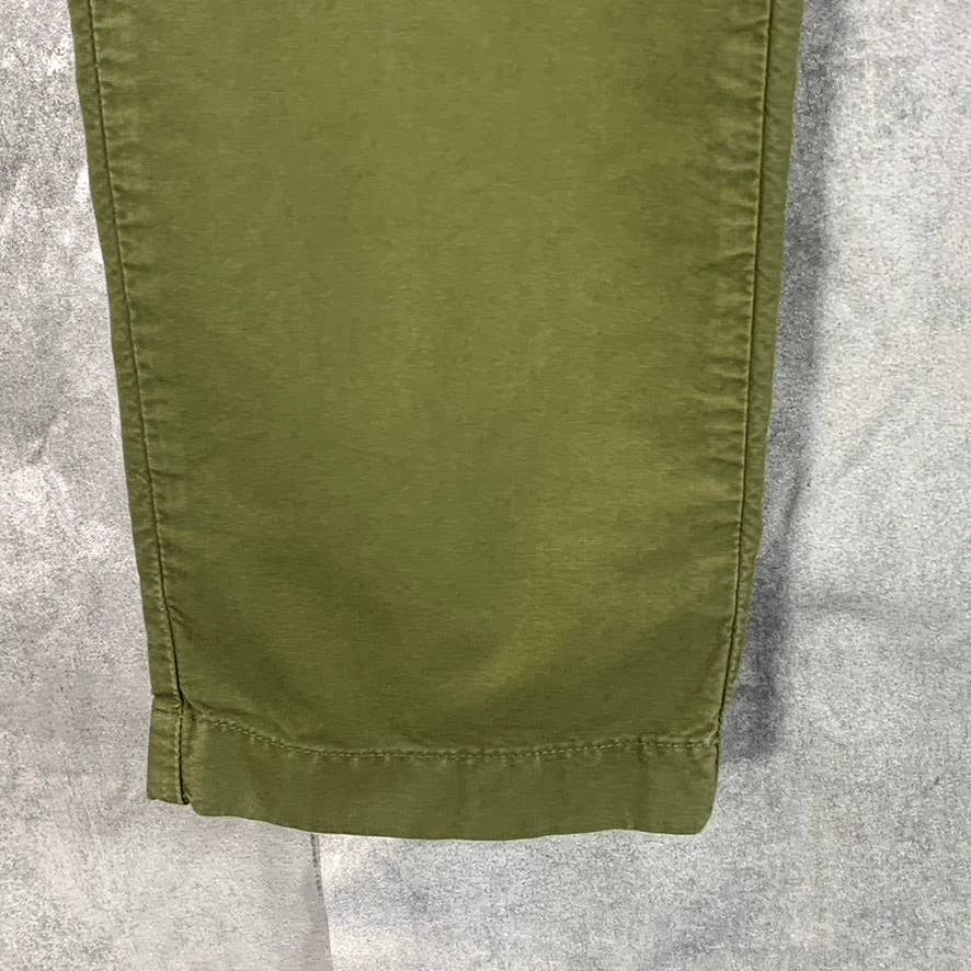 J.CREW Men's Green Straight-Leg Cotton Chino Pants SZ 32X30