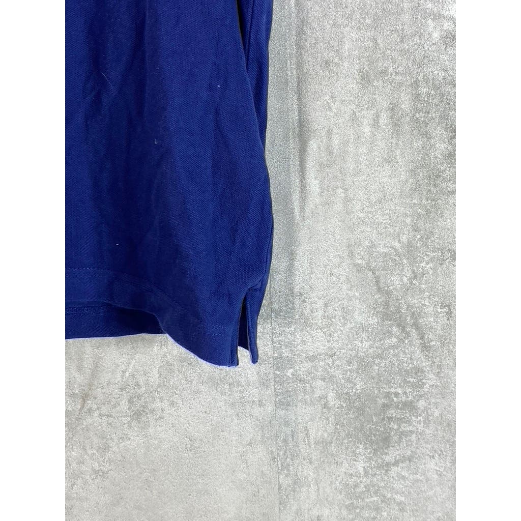 TOMMY HILFIGER Men's Blue Slim-Fit Short Sleeve Polo Shirt SZ M