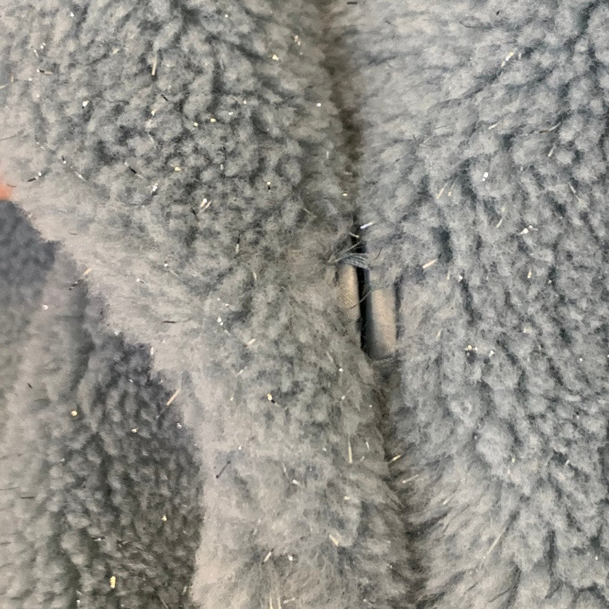 BCBGeneration Baby Blue Lurex Faux Fur Speckled Mid-Length Teddy Coat SZ M