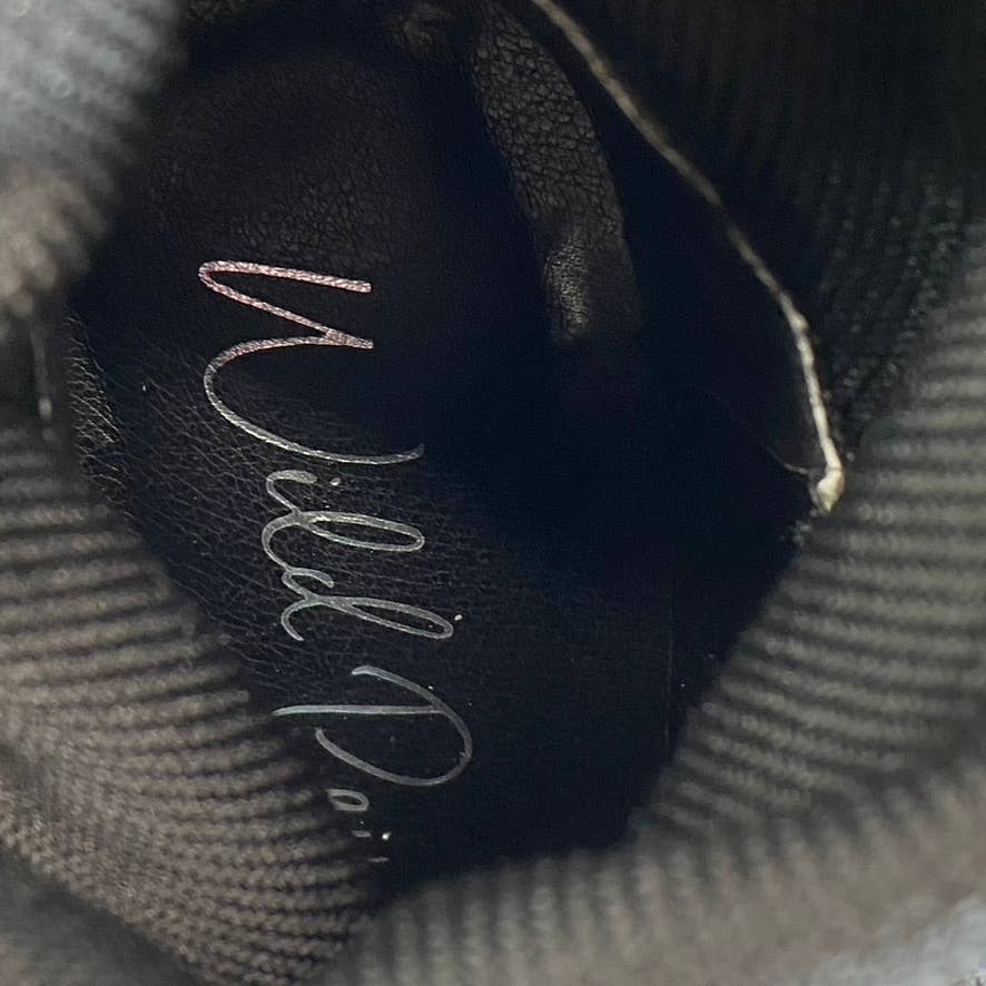 WILD PAIR Women's Black Rhinestone Embellished Baybe Pointed-Toe Booties SZ 7