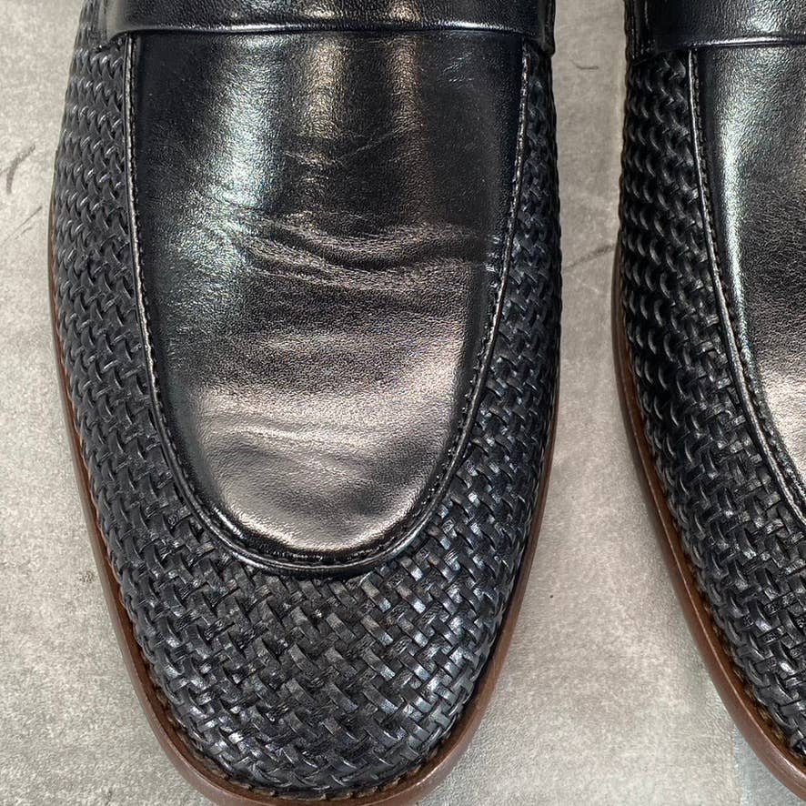 VINTAGE FOUNDRY CO. Men's Black Leather Guildford Slip-On Loafers SZ 9