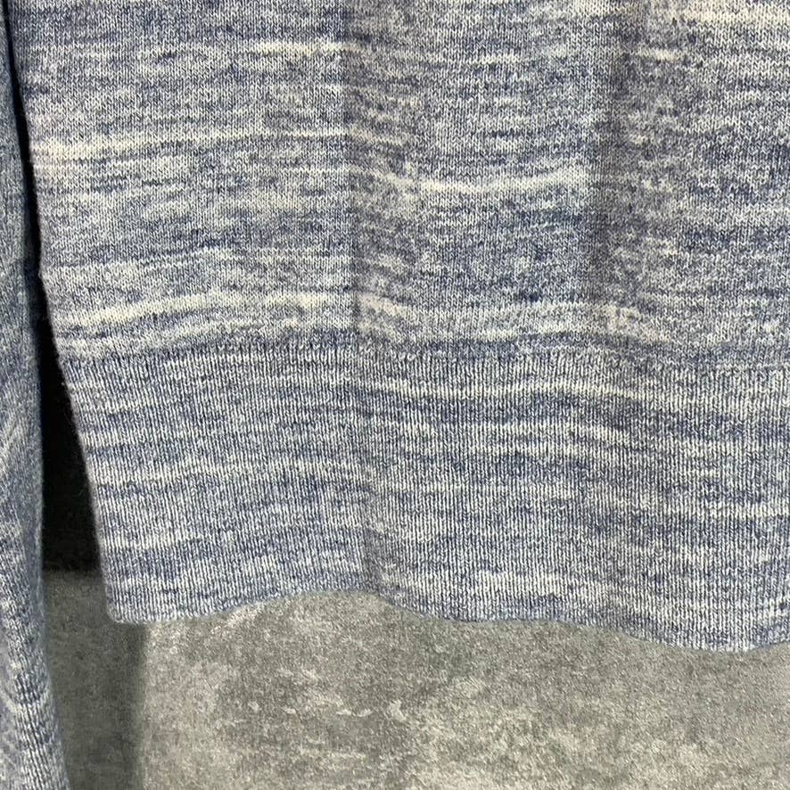 BANANA REPUBLIC Men's Blue Marled V-Neck Luxe Pullover Sweater SZ S