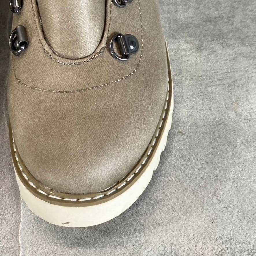 CLIFFS By White Mountain Women's Ice/Fabric Connie Lace-Up Ankle Boots SZ 6