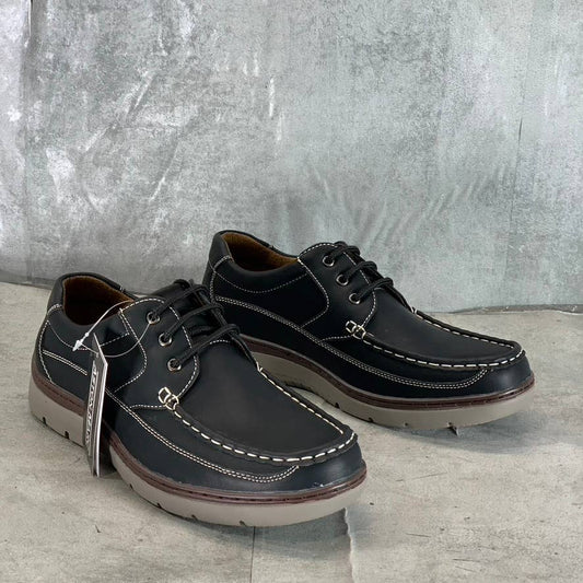 ASTON MARC Men's Black Comfort Lace-Up Walking Casual Shoes SZ 8