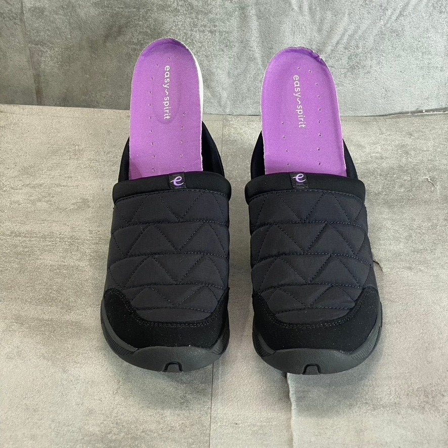 EASY SPIRIT Women's Black Tiffin Slip-On Water-Resistance Walking Shoes SZ 7.5