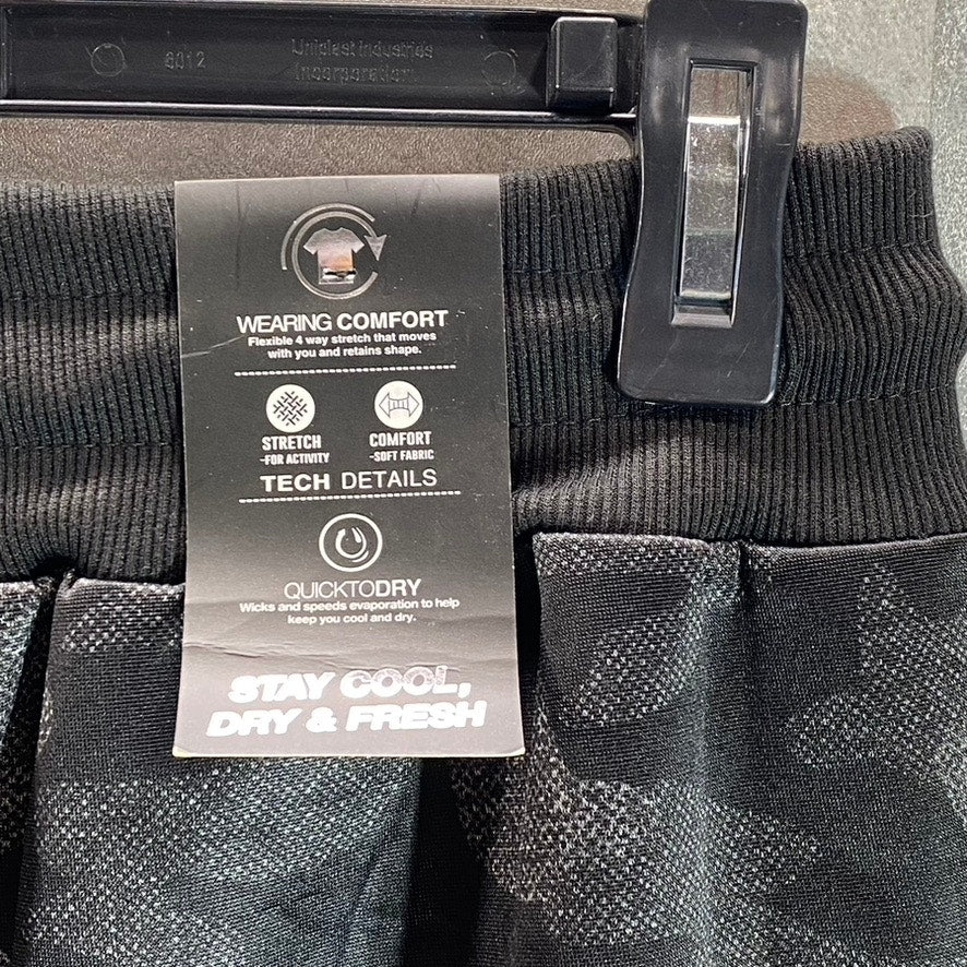 DUNLOP SPORT Men's Dark Grey Camo Pull-On Jogger Sweatpants SZ S