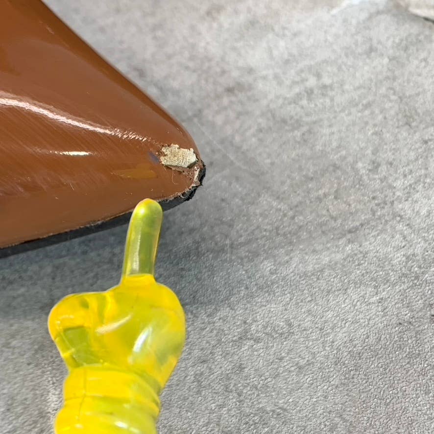 INC INTERNATIONAL CONCEPTS Women's Cognac Patent Katalina Stiletto Booties SZ5.5